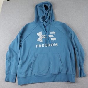 Under Armour Hoodie Womens XL Freedom Pullover Fleece Sweatshirt Long Sleeve